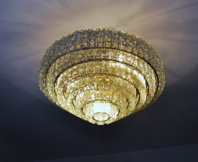 doria leuchter riesig!! / fantastischer 60er jahre doria leuchter in perfektem vintagezustand. alle gläser handgearbeitet und intakt! doria leuchter riesig!!