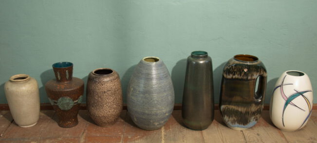 ceramic floorvases west-germany