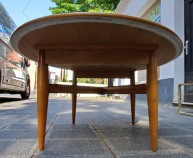 boatshape coffee-table / 60s coffee-table in wonderful craftmanship. good original vintage condition. boatshape coffee-table