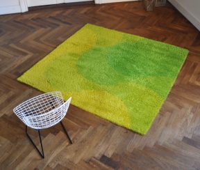 dänischer 60er jahre teppich ‚greens‘ / fantastischer original 60/70er jahre teppich, unbetreten/unbenutzt, natürlich gereinigt, ca. 200x200m. hoyer eksport wilton. made in denmark. dänischer 60er jahre teppich ‚greens‘