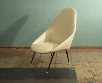 leichter italienischer 50er sessel / kleiner avangardistischer 50s sessel, wohl italien, in schönem originalzustand. leichter italienischer 50er sessel