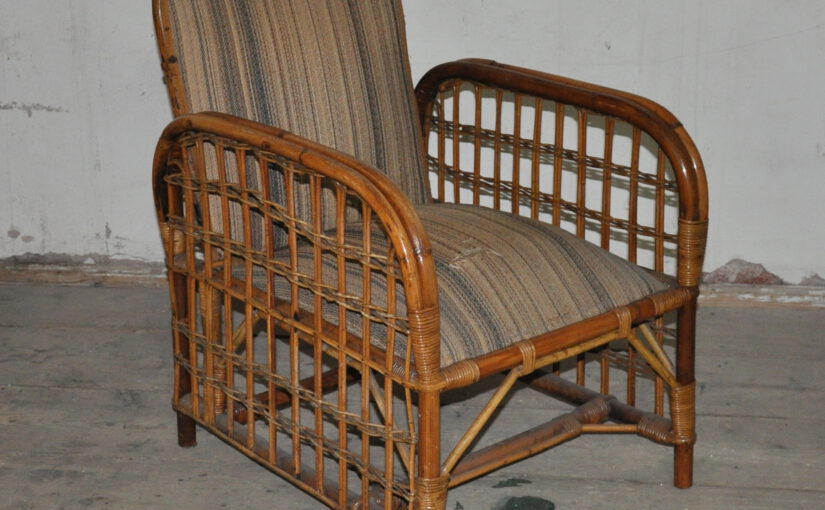 rattan stuhl/sessel um 1925