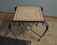 wrought iron coffee-table terrazzo