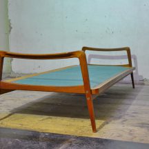 knoll antimott sofa/daybed, teak, 50er jahre