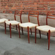 set of 4 møller model 78 dining chairs