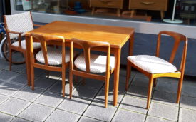 teak esstisch, design h. kjærnulf denmark