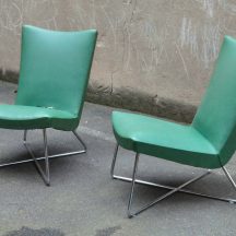 walter knoll attr. tubular steel lounge-chair