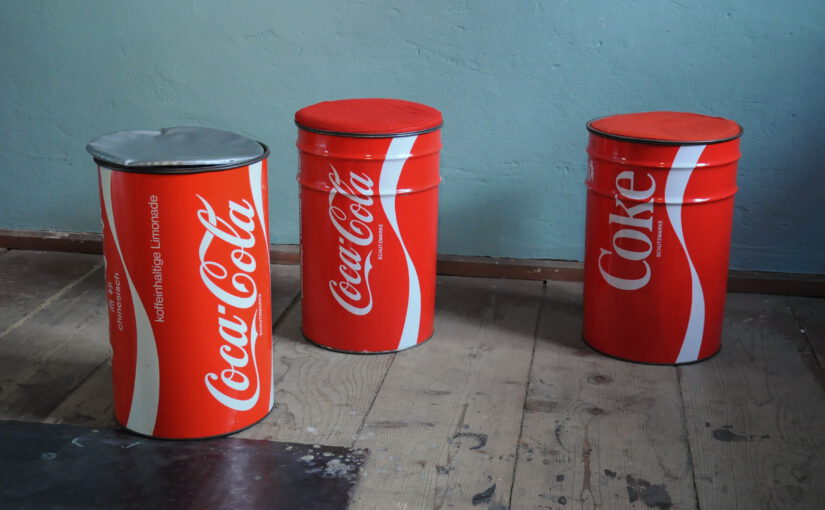 3x 70er coca-cola sitzdose