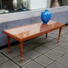 60s coffee-table, glasstop