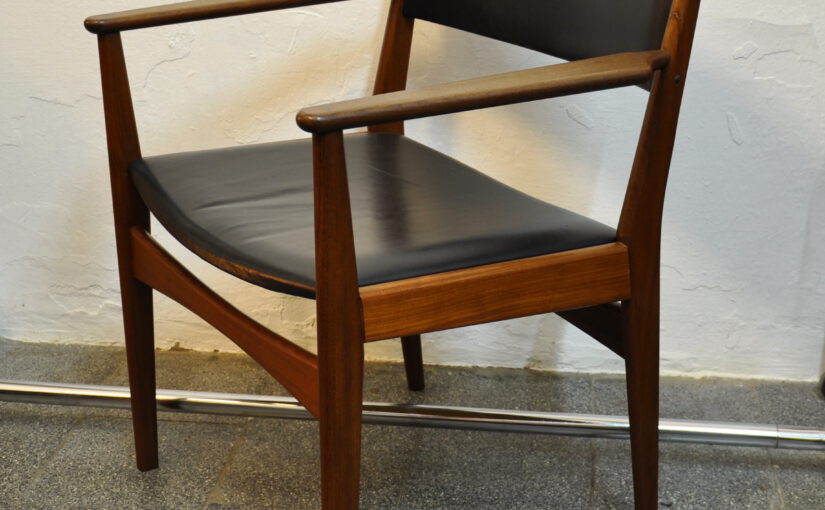 rare h.olsen teak armchair