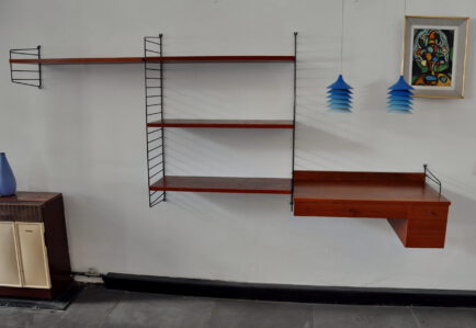 org. string regal mit schreibtisch element