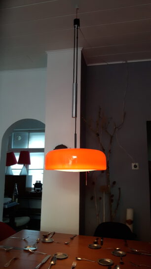 orange staff counter-weight lamp