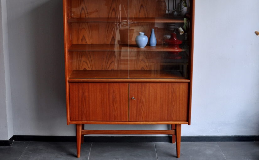 60s teak virtrine denmark