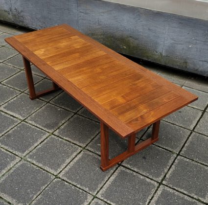 rare kaj winding ’safari‘ teak table