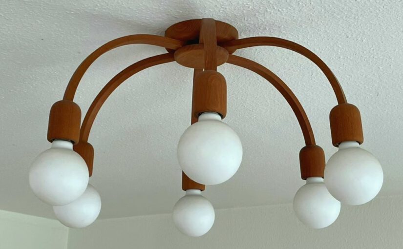 vintage midcentury nürnberg / domus ceiling lamp, danish design