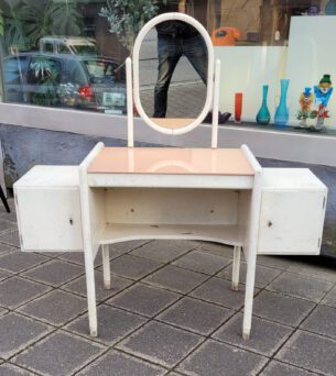 1925 art deco/bauhaus vanity table / wonderful vanity table ca. 1925, in a unrestored shabby look. can be used as it is or spectecular completely restored. … 1925 art deco/bauhaus vanity table