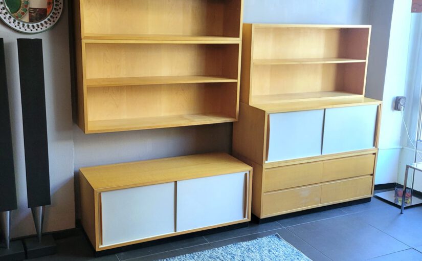 vintage midcentury nürnberg / schrank/regalsystem ca 1960 schweiz