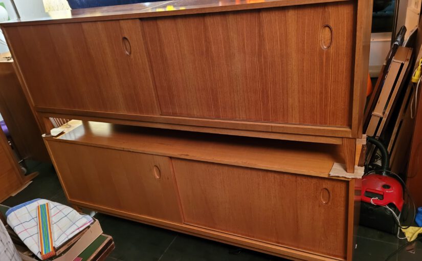 vintage midcentury nürnberg / 2x sideboard wk-möbel, entw. satink