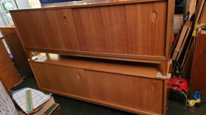 2x sideboard wk-möbel, entw. satink