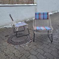 4x cees braakmann ‚flamingo‘ lounge-chair