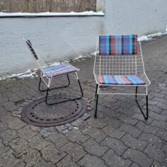 4x cees braakmann ‚flamingo‘ lounge-chair / 4 times beautiful cees braakman wire-chair, late 50s. the 2 at the pictures are in better shape, all 4 have … 4x cees braakmann ‚flamingo‘ lounge-chair
