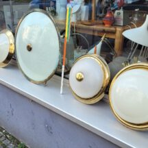 1930/50 ceiling lights / couple of wonderful 30-50s ceiling lights in good original condition. 1930/50 ceiling lights