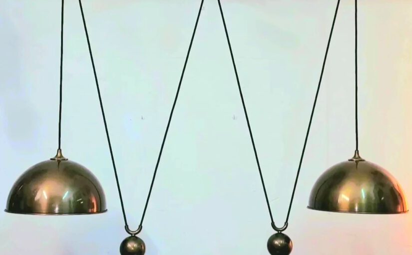 vintage midcentury nürnberg / florian schulz ‚posa duo‘ lamp