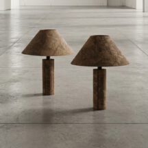 ingo maurer cork table lamps