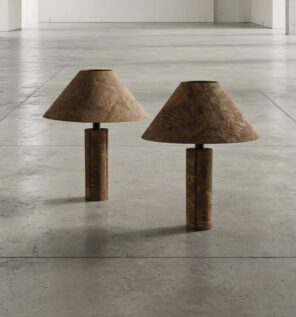 ingo maurer cork table lamps