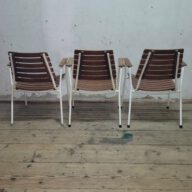 outdoor teak chairs, daneline dansk / set of 3 wonderful 60s outdoor chairs with armrest in solid teak. outdoor teak chairs, daneline dansk