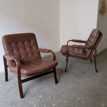 60s leather lounge-chair pair / vintage lounge-sessel, göte möbler, nassjö schweden, um 1970. sehr schöner originalzustand. preis gilt für 2 stück WhatsApp Image 2026-06-11 at 13.41.01 (1)