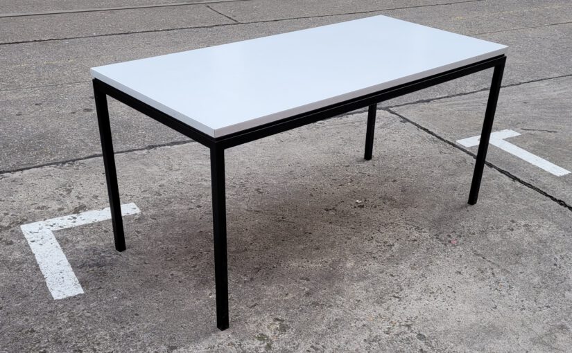 vintage midcentury nürnberg / resopal schreib-/esstisch domus stuttgart