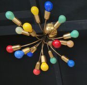 sputnik ceiling light 1950s
